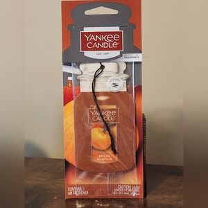 YANKEE CANDLE CAR JAR FRESHENER- SPICED PUMPKIN
